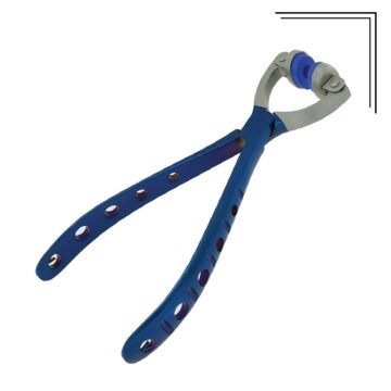 Lens Axis Aligning Plier with soft rubber-coated jaws for precise optical lens adjustment