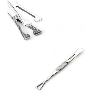 Professional Pennington Tweezer with Back Lock (5.5" Slotted Design)