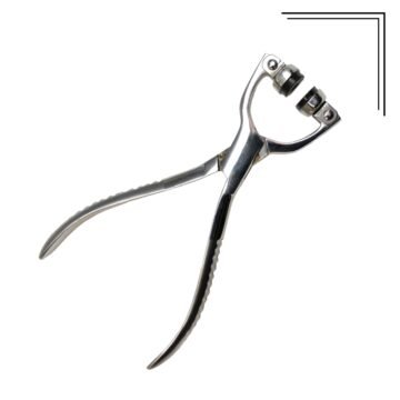 Midget Lens Aligner with oval jaw pads for compact, high-torque axis alignment on small eyesizes