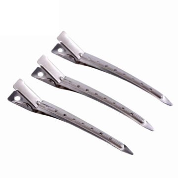 Wholesale section clips in surgical-grade stainless steel for salon and extension professionals