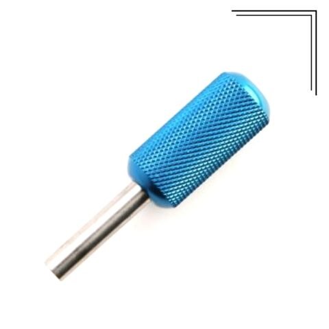 Blue Aluminium Tattoo Grip V