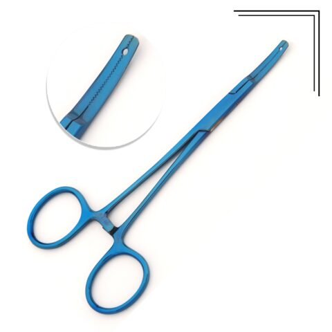 Blue Dermal Anchor Holding Forceps