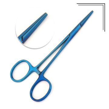 Blue Haemostatic Forceps