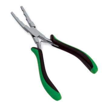 Wholesale long nose hair extension plier for micro-ring clamping, wire shaping, and precision scalp work in surgical-grade stainless steel