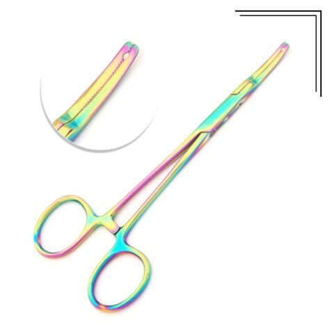 Multi Colors Dermal Anchor Holding Forceps