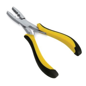 Wholesale multi-function hair extension pliers for micro-ring application, extension removal, and keratin bond crushing in surgical-grade stainless steel