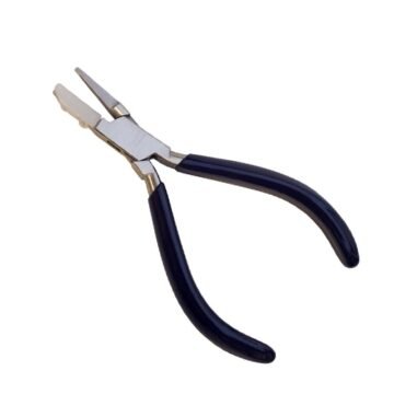 Professional precision dimple forming pliers for jewelry making and metal shaping.