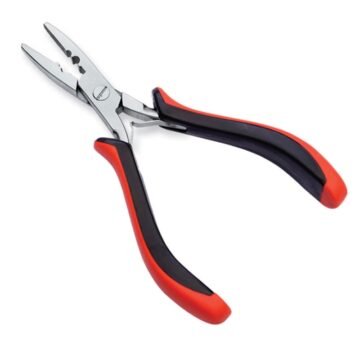 Wholesale 3-hole micro-ring hair extension pliers for clamping, bead removal, and keratin bond crushing in surgical-grade stainless steel