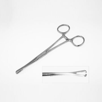 Mini slotted Pennington forceps in surgical-grade stainless steel, 3.5 inch and 6 inch lengths