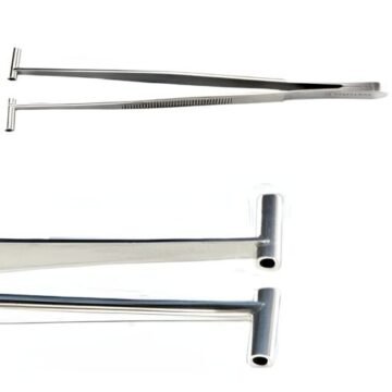 Micro Labret Stems Holding Tweezers (T-Bar Precision Design)