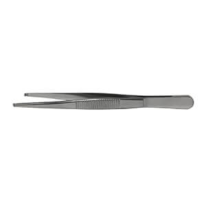 Screw holding tweezers with grooved thumb grip, stainless steel, wholesale manufacturer