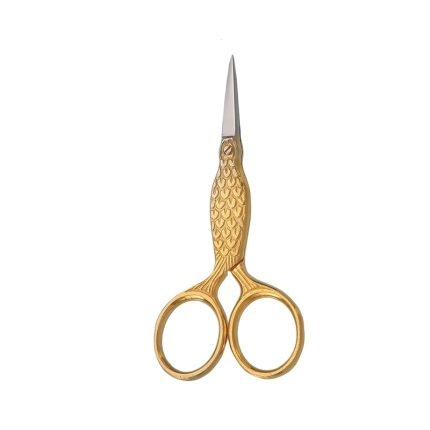 Gold Fish Scale Motif Embroidery Scissors