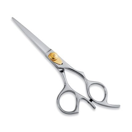 Polished Multiple Size Blades Tightning Gold Plated Screw Hair Cutting Razor Edge Shear For Professional Usages