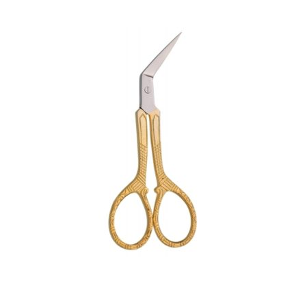 Angular Pattern Gold Embroidery Scissors