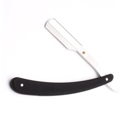 Classic Black Handle Straight Razor