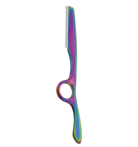Barber Styling Razor Rainbow Plasma Coated
