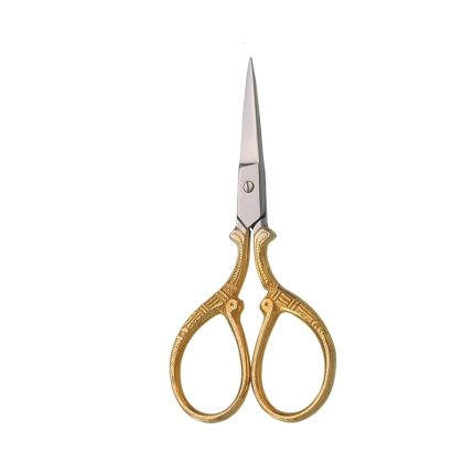 Ornate Gold Engraved Embroidery Scissors
