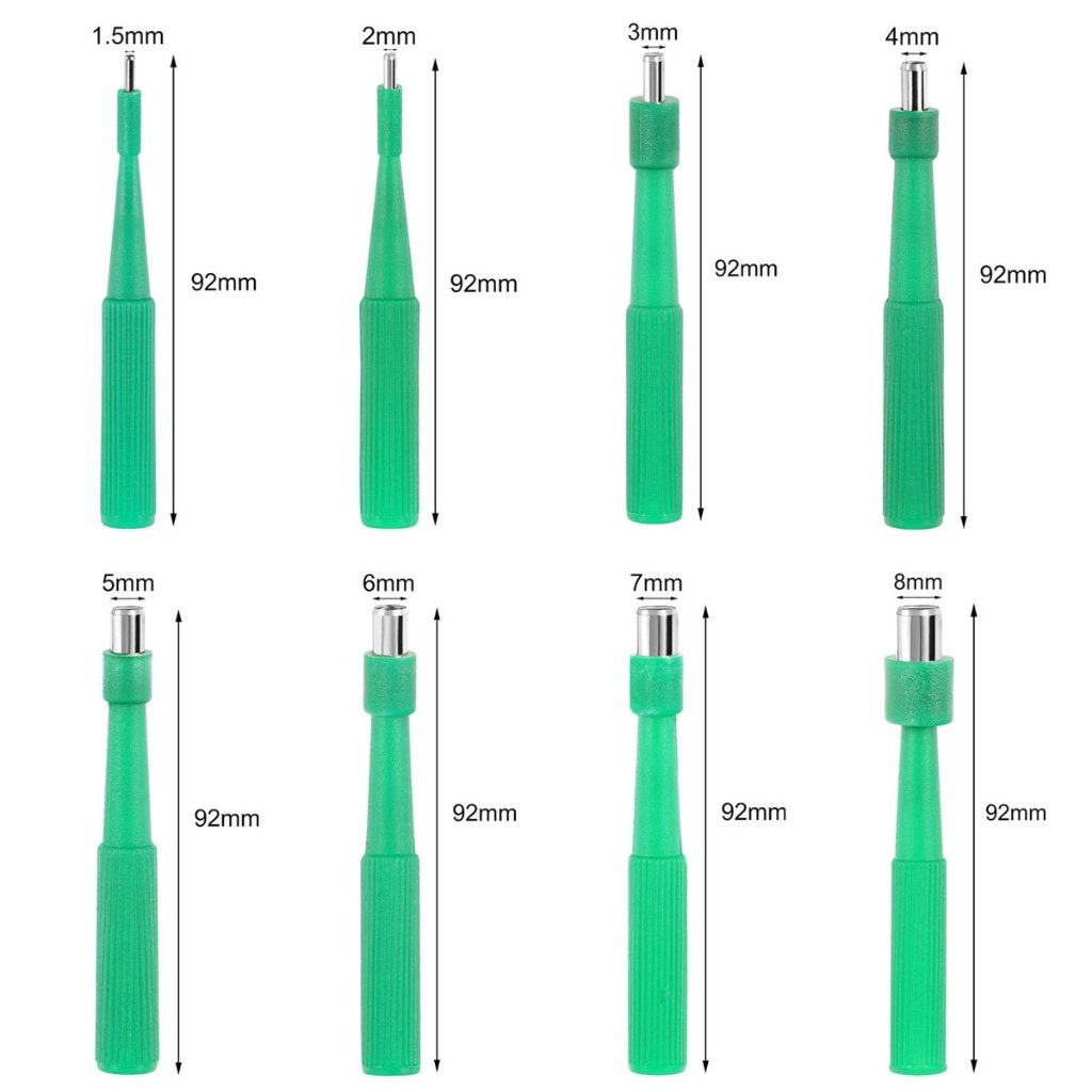 Individually sterilized disposable dermal punch tool in surgical-grade stainless steel packaging
