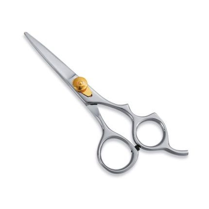 5.5″ Removable Gold Finger Rest and Nut Screw Sharp Blades Professional Polished Hair Dressing Hair Cutting Scissor