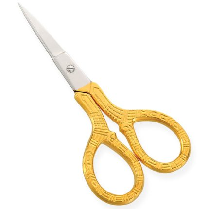 Ornate Pattern Gold Embroidery Scissors