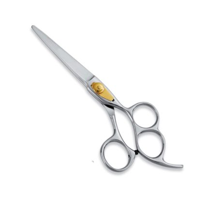 6 point 5 inches 3 Finger Holding Holes Gold Plated Tension Nut Screw Professional Hair Cutting Scissor