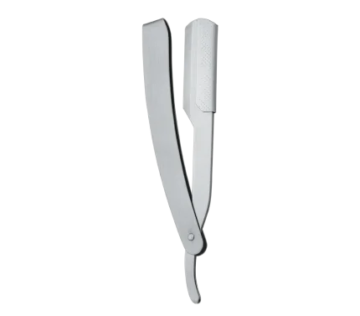 Stainless steel shavette straight razor for wholesale barber supply and OEM manufacturing