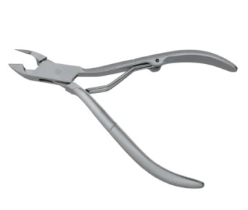 Stainless steel nipper tool with a double-leaf spring mechanism