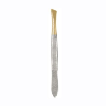Titania straight golden tip arched claw brow tweezers wholesale – precision beauty tool by Desire Surgical Instruments