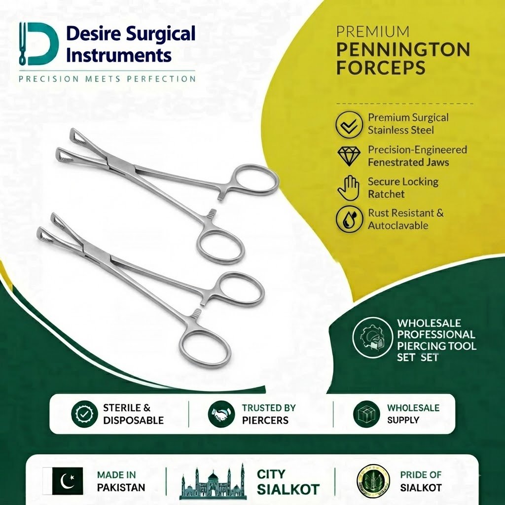 Pennington Forceps – Wholesale Body Piercing Tools Desire Surgical
