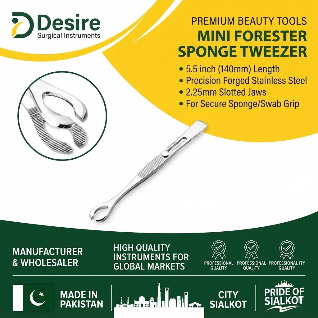 Mini Foerster Sponge Tweezer – Wholesale Body Piercing Tool