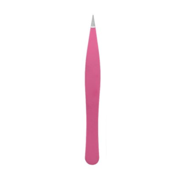 Rose pink pointed needle-nose eyebrow tweezers wholesale – precision beauty tool by Desire Surgical Instruments