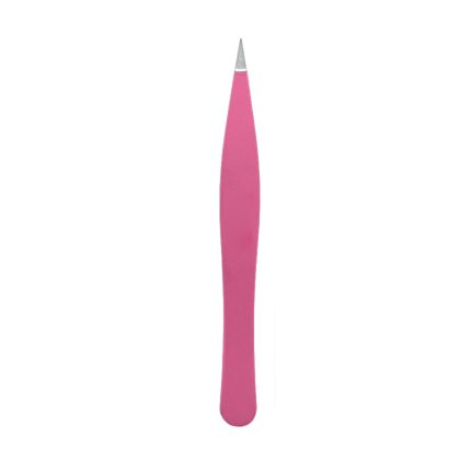 Eyebrow Pointed Tweezers - Rose Pink