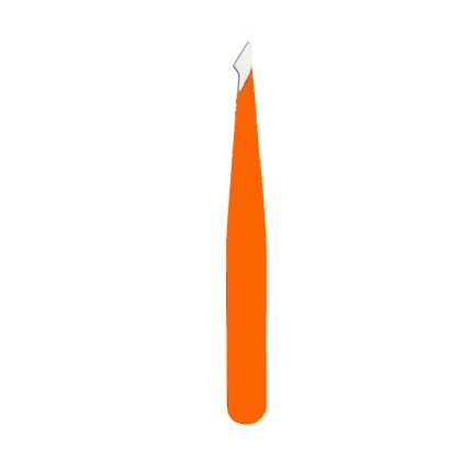 Orange Slanted Eyebrow Tweezers