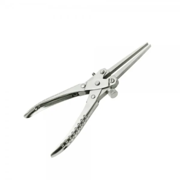 Long beak parallel pliers with adjustable screw stop for jewelry and precision work by Desire Surgical Instrument