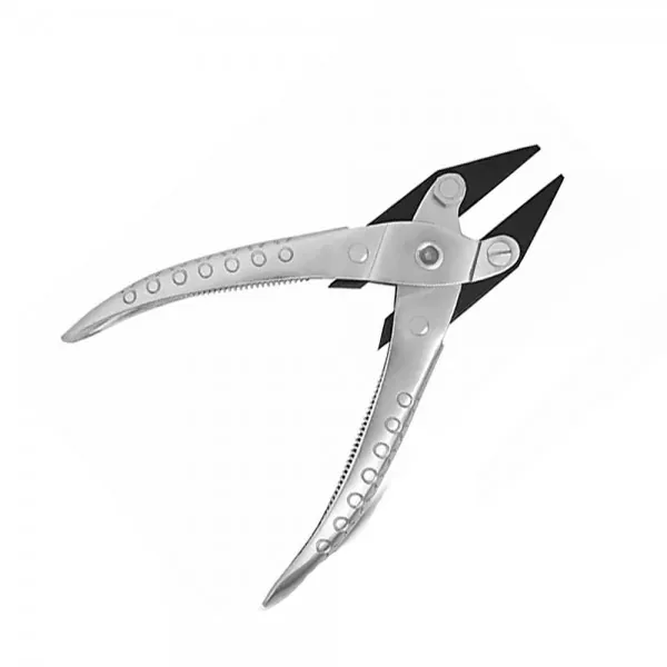 Parallel flat nose pliers 140mm with double return spring for jewelry and optician use by Desire Surgical Instrument