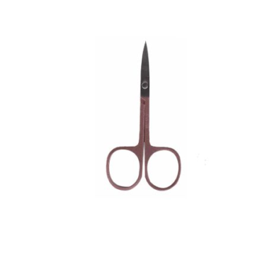 Metallic Burgundy / Dark Pink Straight Precision Eyelash Scissors by Desire Surgical Instruments