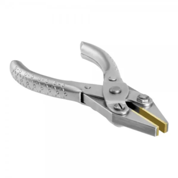 Brass jaw parallel flat nose pliers 125mm for delicate metal jewelry work by Desire Surgical Instrument