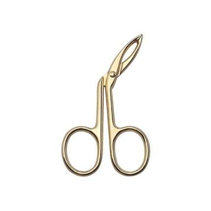 Gold Scissor Eyebrow Tweezers