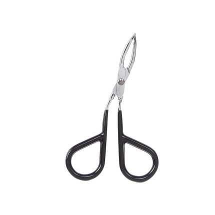Black Coated Handle Scissor Tweezers