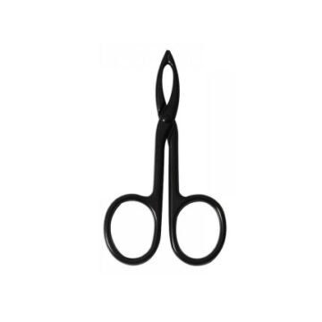 Glossy Black Scissor Tweezers