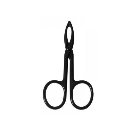 Glossy Black Scissor Tweezers