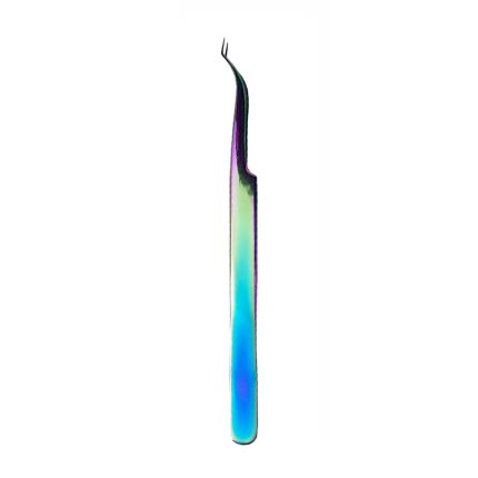Rainbow Curved Eyelash Extension Tweezers