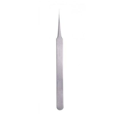 Silver Smooth Straight Eyelash Tweezers
