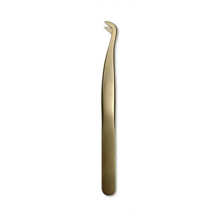 Matte Gold Eyelash Tweezers