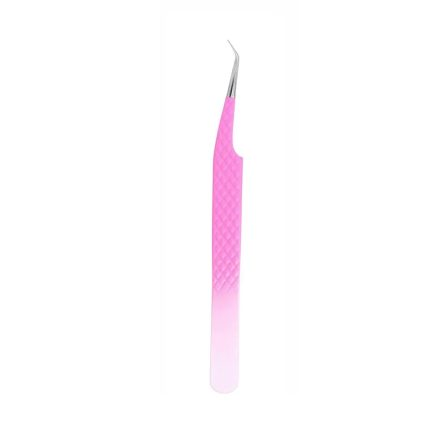 Pink Gradient Diamond Grip Eyelash Tweezers
