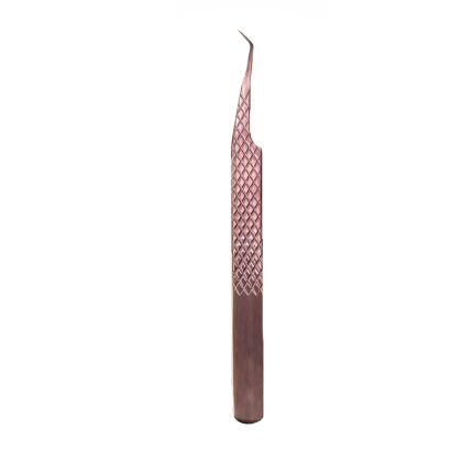 Rose Gold Diamond Textured Eyelash Tweezers