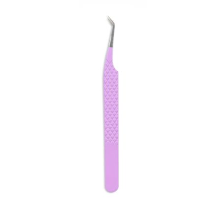 Light Purple Diamond Grip Eyelash Tweezers