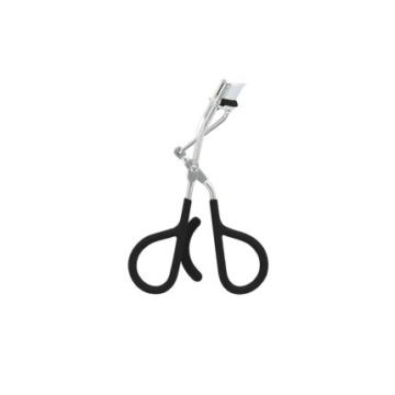 Silver Eyelash Curler with ergonomic black rubber grip by Desire Surgical Instruments