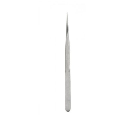 Silver Stainless Steel Straight Eyelash Tweezers