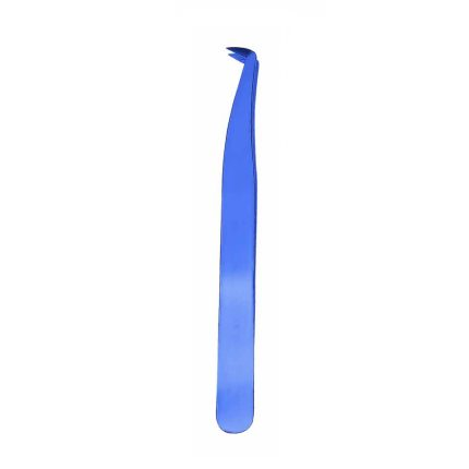 Blue Smooth Finish Eyelash Tweezers